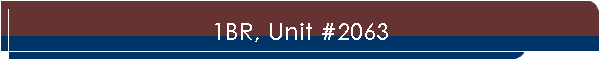 1BR, Unit #2063